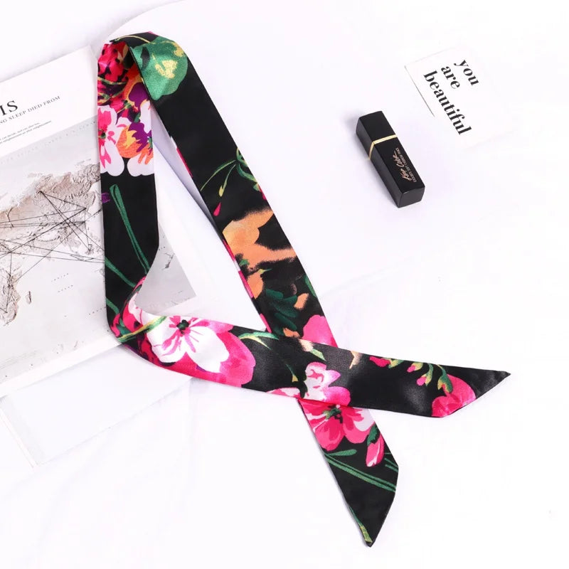 Silky Twilly Scarf – Bag Handle Wrap & Versatile Style Accent