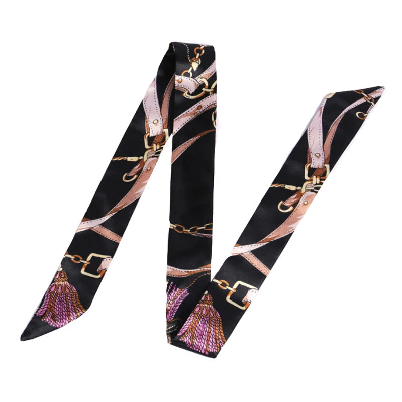 Silky Twilly Scarf – Bag Handle Wrap & Versatile Style Accent