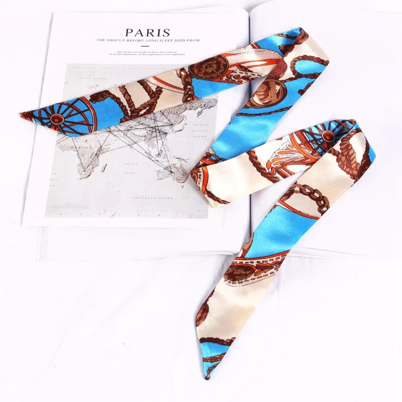 Silky Twilly Scarf – Bag Handle Wrap & Versatile Style Accent