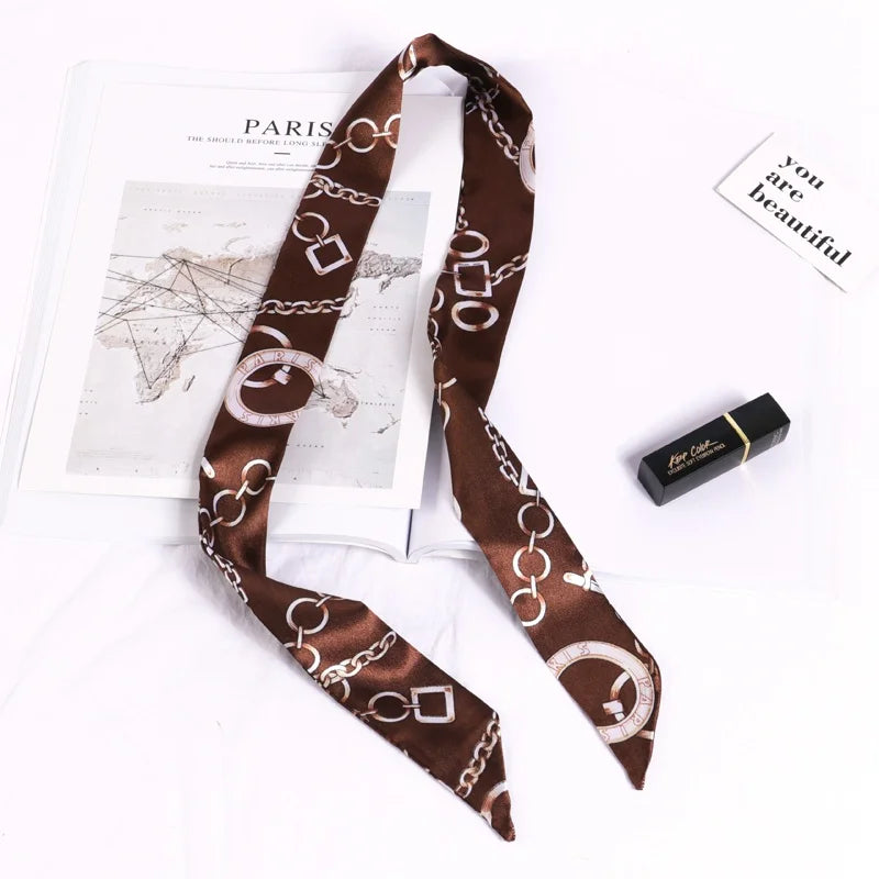 Silky Twilly Scarf – Bag Handle Wrap & Versatile Style Accent