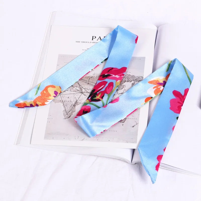 Silky Twilly Scarf – Bag Handle Wrap & Versatile Style Accent