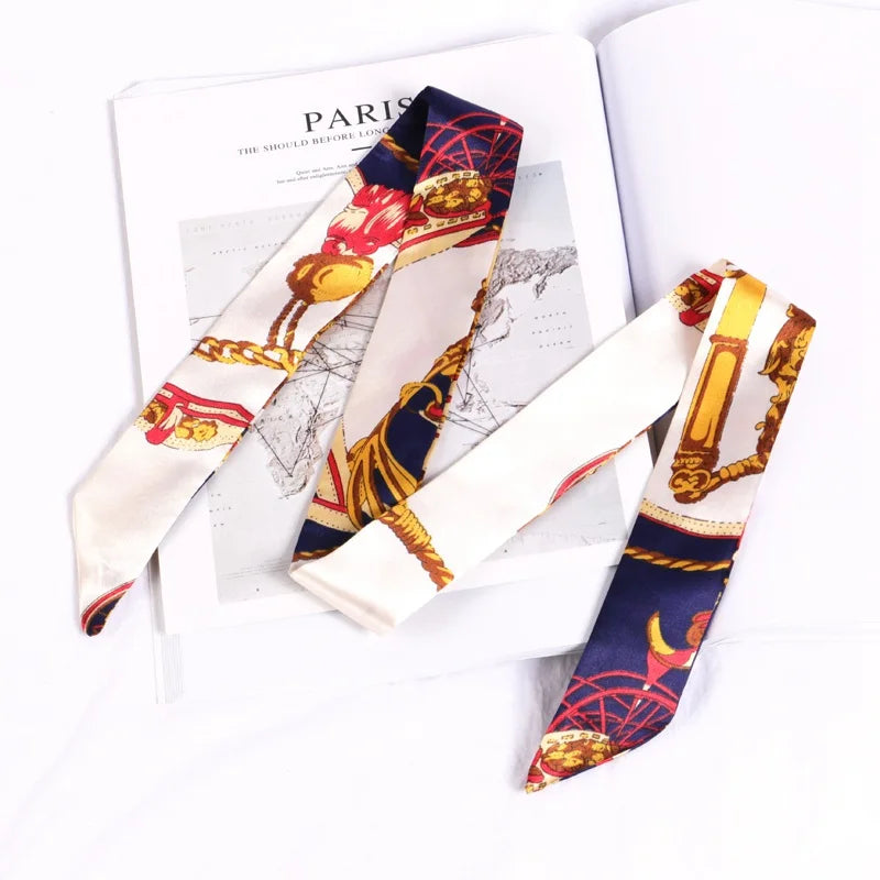 Silky Twilly Scarf – Bag Handle Wrap & Versatile Style Accent