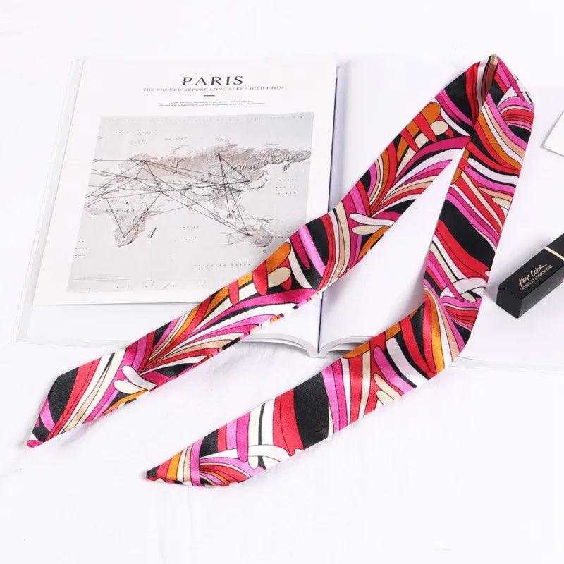 Silky Twilly Scarf – Bag Handle Wrap & Versatile Style Accent