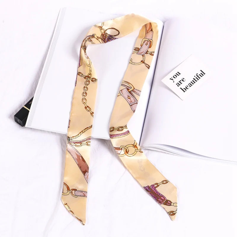 Silky Twilly Scarf – Bag Handle Wrap & Versatile Style Accent
