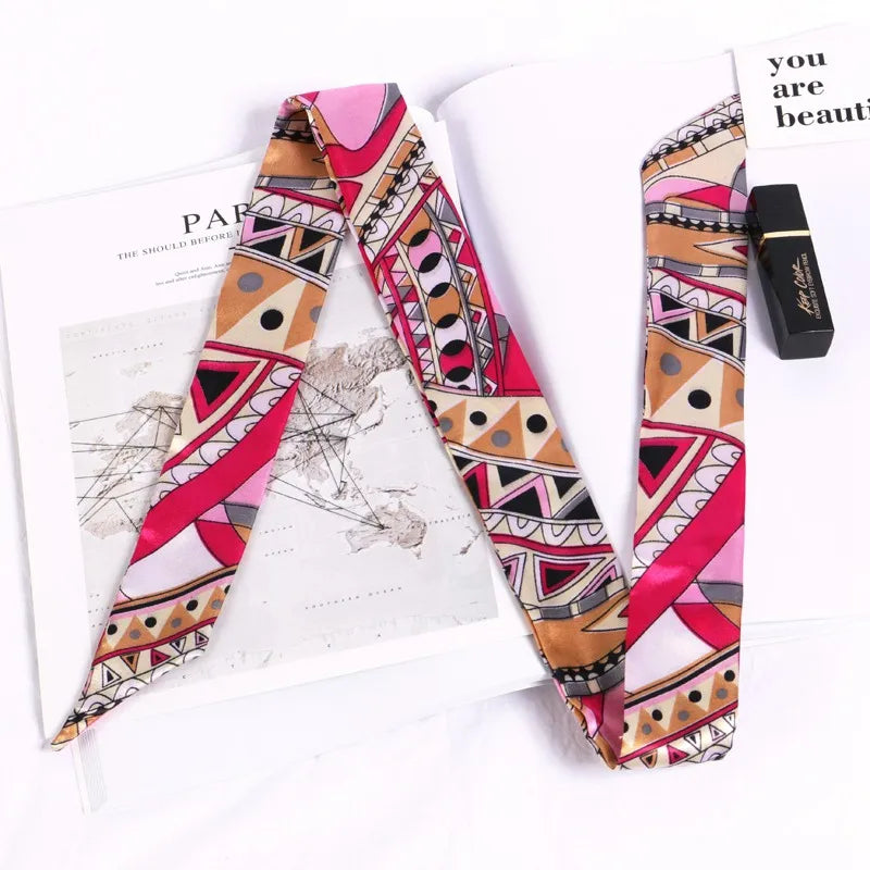 Silky Twilly Scarf – Bag Handle Wrap & Versatile Style Accent