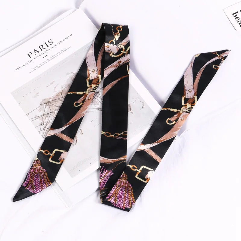 Silky Twilly Scarf – Bag Handle Wrap & Versatile Style Accent