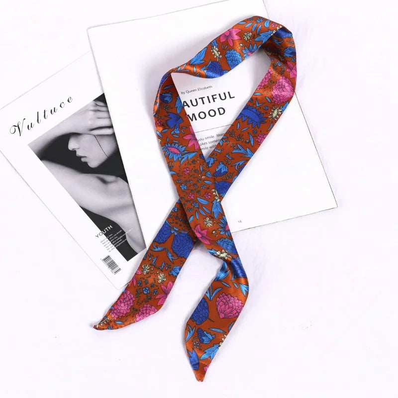 Silky Twilly Scarf – Bag Handle Wrap & Versatile Style Accent