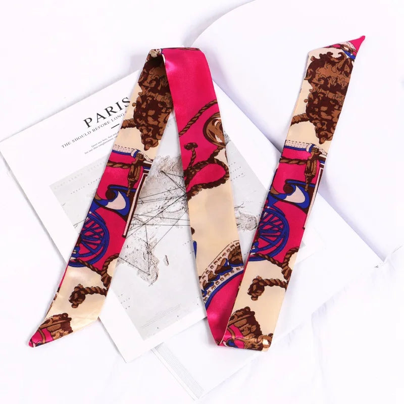 Silky Twilly Scarf – Bag Handle Wrap & Versatile Style Accent