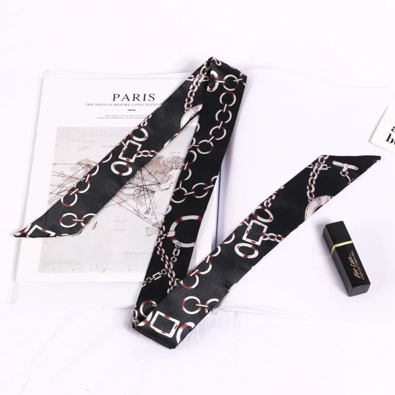 Silky Twilly Scarf – Bag Handle Wrap & Versatile Style Accent