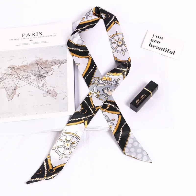Silky Twilly Scarf – Bag Handle Wrap & Versatile Style Accent