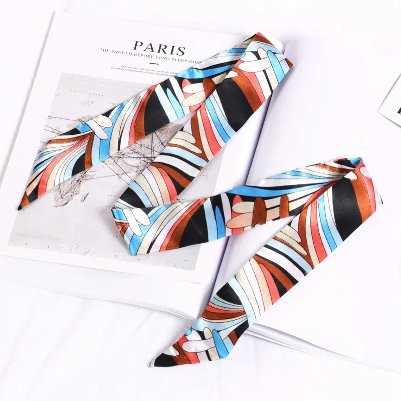 Silky Twilly Scarf – Bag Handle Wrap & Versatile Style Accent