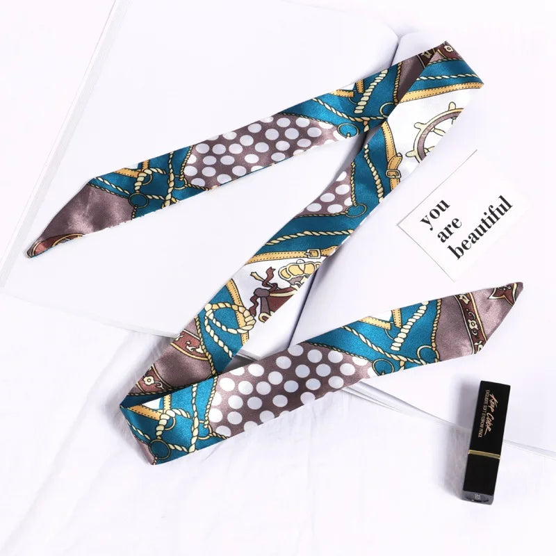 Silky Twilly Scarf – Bag Handle Wrap & Versatile Style Accent