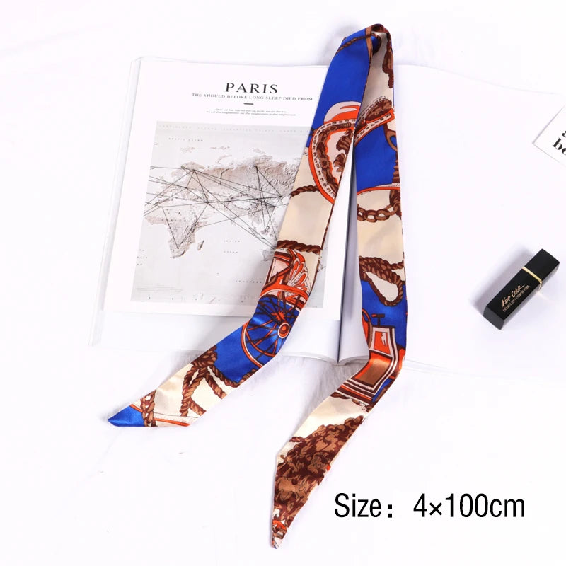 Silky Twilly Scarf – Bag Handle Wrap & Versatile Style Accent